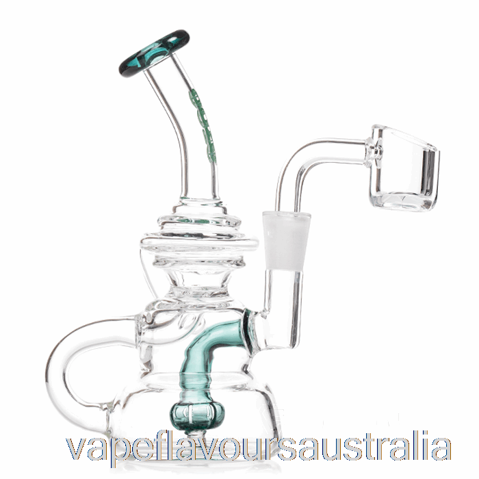 Vape Australia Ooze Flood Mini Dab Rig Ocean Green (Clear / Teal)